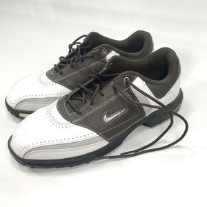 NIKE AIR Tour White Brown Saddle Golf Shoes 336050 102  Mens 8.5